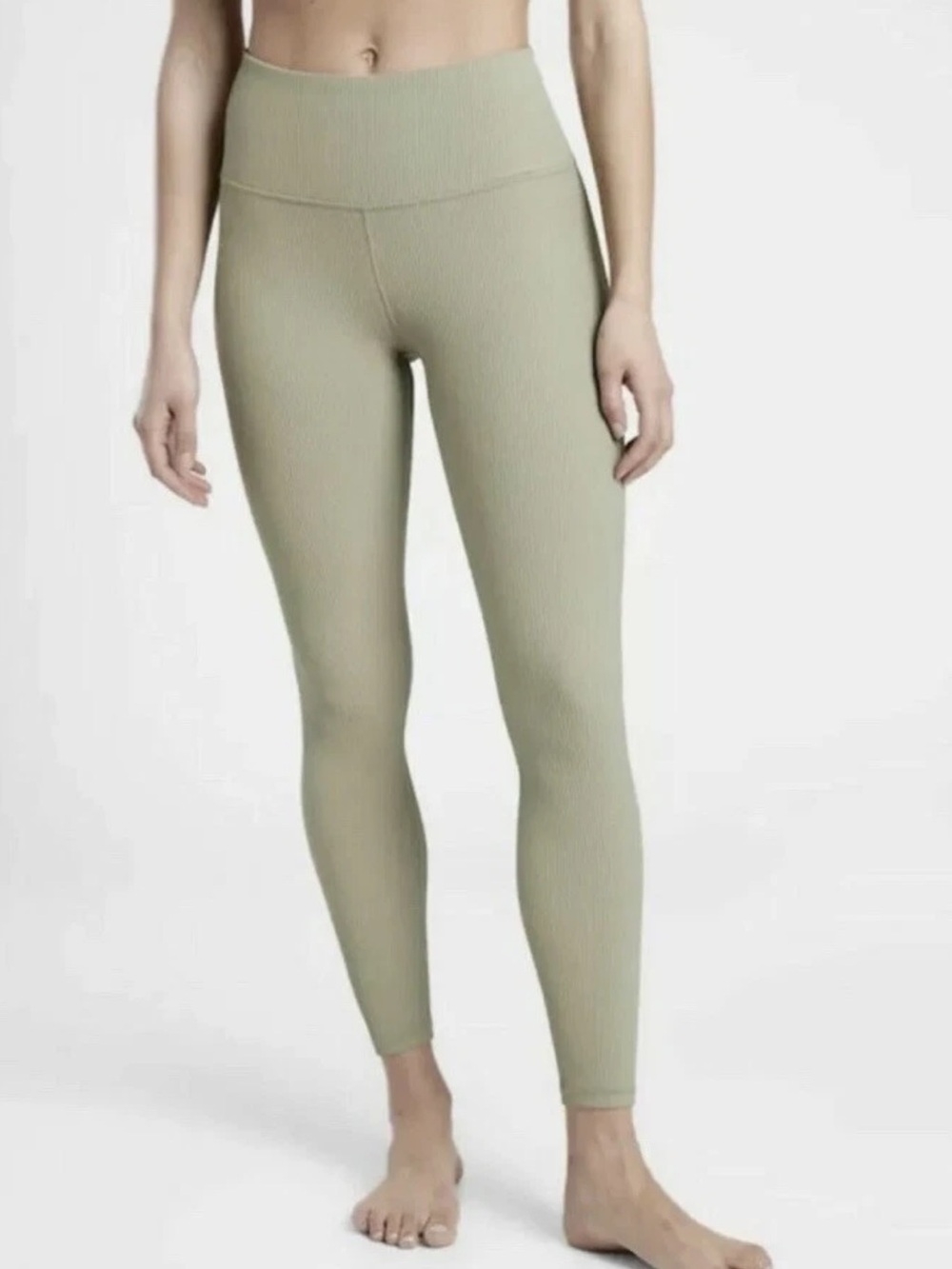 Athleta Women’s Green Elation Rib Tight Legging in a size Small